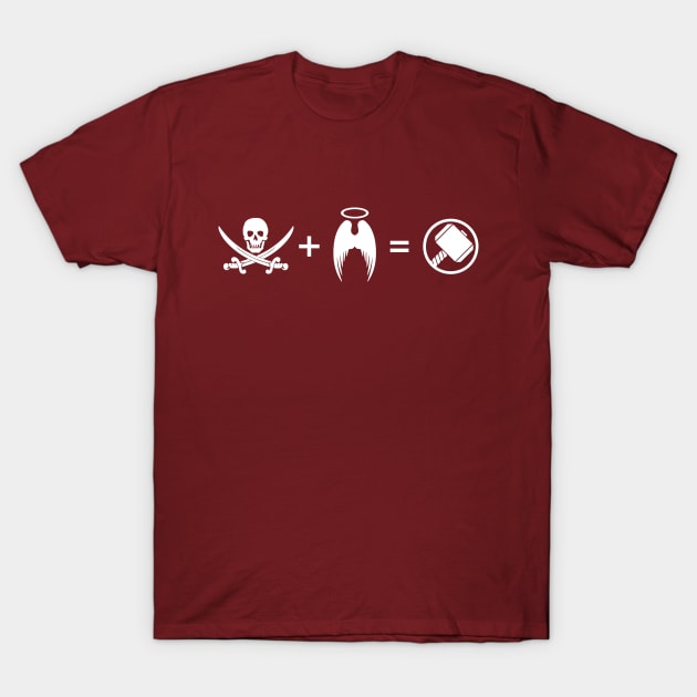 It's Like A Pirate Had A Baby With An Angel T-Shirt by Hallowscream